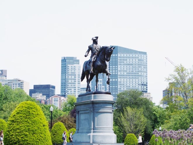 george washington statue boston public garden