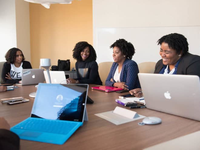 Group of women in a meeting